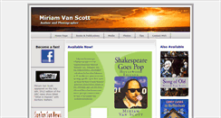 Desktop Screenshot of miriamvanscott.com
